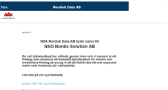 Desktop Screenshot of nordiskdata.se